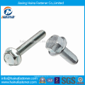 Stock Steel JIS B 1198 Blue Zinc Plated Hexagon Flange Bolts